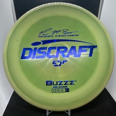 Discraft Buzzz ESP Green 177+g 5/4/-1/0.5 Midrange Paul McBeth 5X