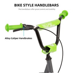 JOYSTAR Kick Scooter Ages 5-9 Years Old 12 Inch V-Brake Adjustable Handlebar