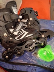 Dikashi Youth Inline Skates Rollerblades Black/White ABEC-7 Bearings