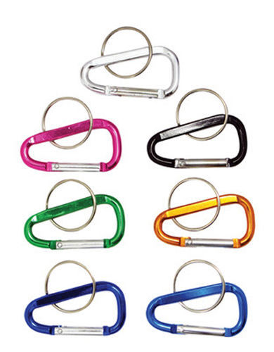 New 3pc 2″(45mm) Aluminum Carabiner D-Ring Key Chain Clip Hook – Assorted Colors