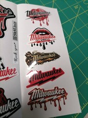 Milwaukee Hard Hat & Toolbox Sticker Pack – 30+ Waterproof Vinyl Stickers