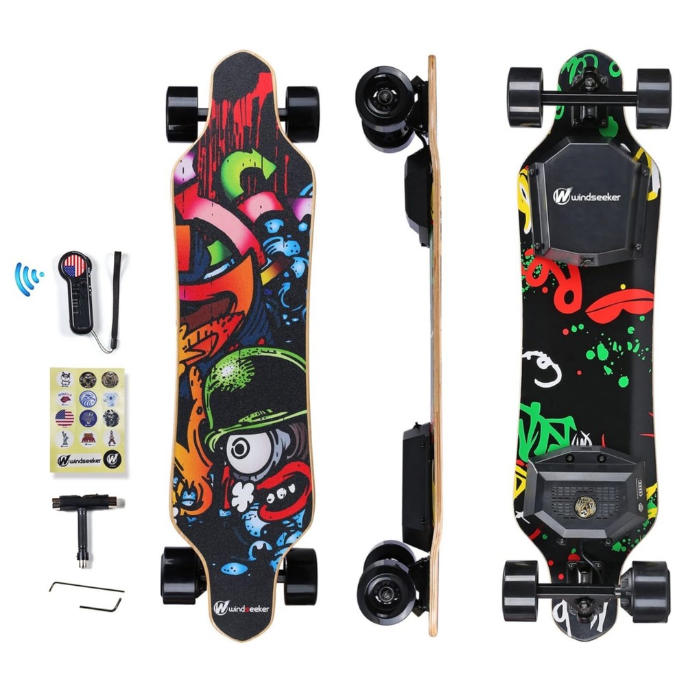 Lightweight Electric Skateboard With Remote For Adults & Teens 20 Mph 4 Speed