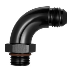 8AN Flare to 8AN ORB Male Full Flow Fitting Adapter 8AN to 8AN ORB 90 Degree