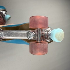 Riedell Womens Outdoor Roller Skates Quad Orbit Size 7 Lagoon Multi Blue Pink