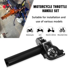 CNC Aluminum Motorcycle Throttle Grip W/ Cable For Dirt Pit Bike 7/8″ 22mm