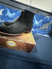 White Diamonds Women’s Black Western Equestrian Ankle Boots, US 9