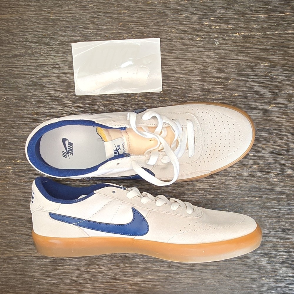Nike SB Men’s White Blue Gum Sole Skateboarding Shoes US 9