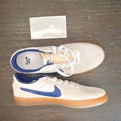 Nike SB Men’s White Blue Gum Sole Skateboarding Shoes US 9
