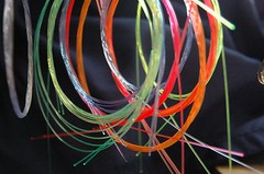FIBER OPTICS, .25mm BLUE 1 FOOT VIBRANT COLOR TOUGH 4 DAYS