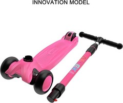 Kick Scooter B03, Lean ‘N Glide 3-Wheeled Push Scooter with Extra Wide PU Lig…