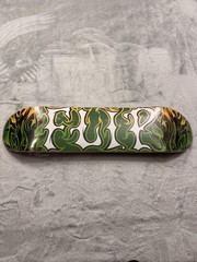 New Flip Flame Logo Skateboard Deck 8.0 Green Orange Pink Art Graphic Street