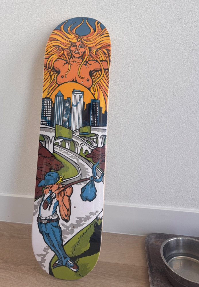 VTG CHAD MUSKA SKATEBOARD DECK 8″ – NOS TOY MACHINE 1990’S RARE RP «HITCHHIKER»