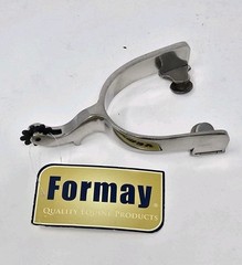 Formay women spur engraved 1 3/4″ shank equestrian horses rodeo