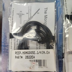 PSE MONGOOSE PEEP SIGHT KIT 1/4″ HOLE WITH HOSE