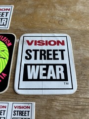 Vintage 1980S Vision Streetwear Skateboard Sticker Lot Of 5