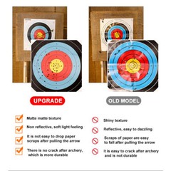 50 PCS 40cm Archery Paper Target Surface For Bow And Arrow Target Practice