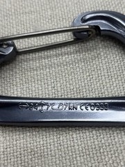 TWO PACK LOT NEW Black Diamond Neutrino Aluminum Wiregate Carabiner – Gray 24kN