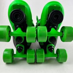 RD Roller Derby 2 in 1 Inline + Quad Combo Adjustable Boys Sizes 12-2 Green