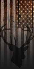 Deer American Flag Cornhole Board Wrap Decals Vinyl Sticker BRAND NEW