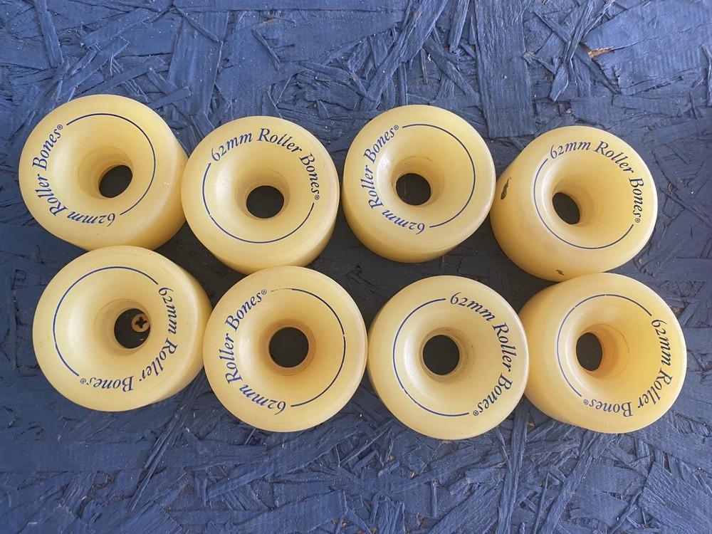 8 Powell Roller Bones 62mm roller skate wheels NICE Skateboard Longboard