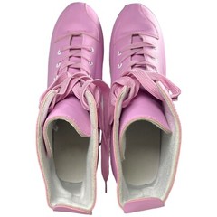 XUDREZ Light Up Roller Skates High-Top Rare Pink Purple Size 45 Carry Bag