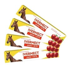 4 Pack Horse Dewormer Paste Apple Flavor Exp 11/2027 Near Expiry