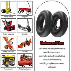 1PZ 2-Pack Heavy Duty 3.00-4 Inner Tube with TR87 Bent Valve Stem for ATV Whe…