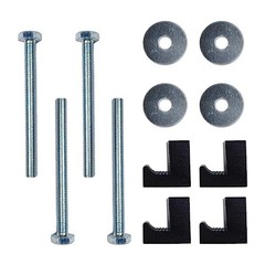 Truck Tool Box Mounting Kit Aluminum Alloy J Hooks Pickup Universal Fit Black