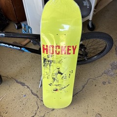 Hockey Skateboard Deck New Sealed 8.5×31.91″ Red & Yellow Baseball