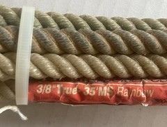 RATTLER Lariat Rainbow 3/8” True 35’ MS Cowboy Rope Team Roping