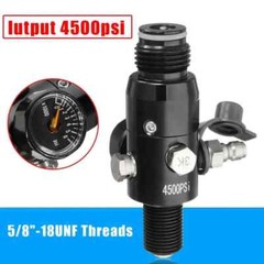 5/8»- 18UNF Thread Valve Regulator 4500psi HPA Air Tank Output 1800psi