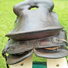 Vintage Western Leather Simco Saddle 2 220