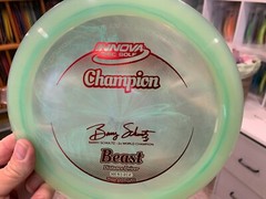Beast (One of a Kind) Champion Barry Schultz New Disc Golf 176G Innova #1312