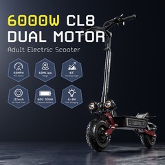 Folding Electric Scooter for Adult 6000W Dual Motor 50MPH 60V 38AH Fast Escooter