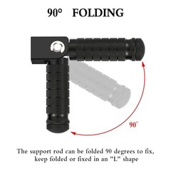 Passenger Foot Pegs M8 Foldable Footrest Rearsets 90 Degree E-bike Passenger