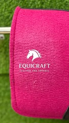 Pink Wool Felt Saddle Pad with Leather | Western Riding Pad | 30X30″ & 32X32″