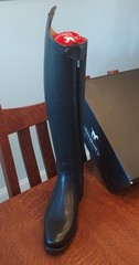 DeNiro Stock Raffaello Dressage Boot; Black; med tall; Premium Line; US 8