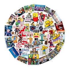 Mix 10/50 PCs Roblox Game Luggage Notebook Laptop Car Sticker – No Duplicate