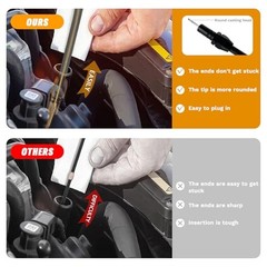 700R4 4L60E 4L80E Trans Flexable Stainless Braided Hose Dipstick