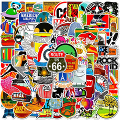 100pcs Trendy Graffiti Stickers Waterproof Decals for Bike Laptop Helmet