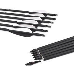 Archery Hunting Carbon Arrows for Recurve Compound Bow Target Practice Outdoor