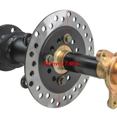 2x Go Kart Rear Differential Split Axles Kit Disc Brake Drive Shaft fr ATV Buggy