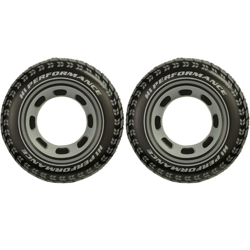(2) Intex Giant Tire Tube Inflatable Water Swimming Pool Ring Float Raft Lounger