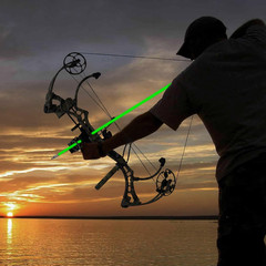 6 Pack 32 inch Bowfishing Arrows with Broadheads and Safty Slides Bow Fishing