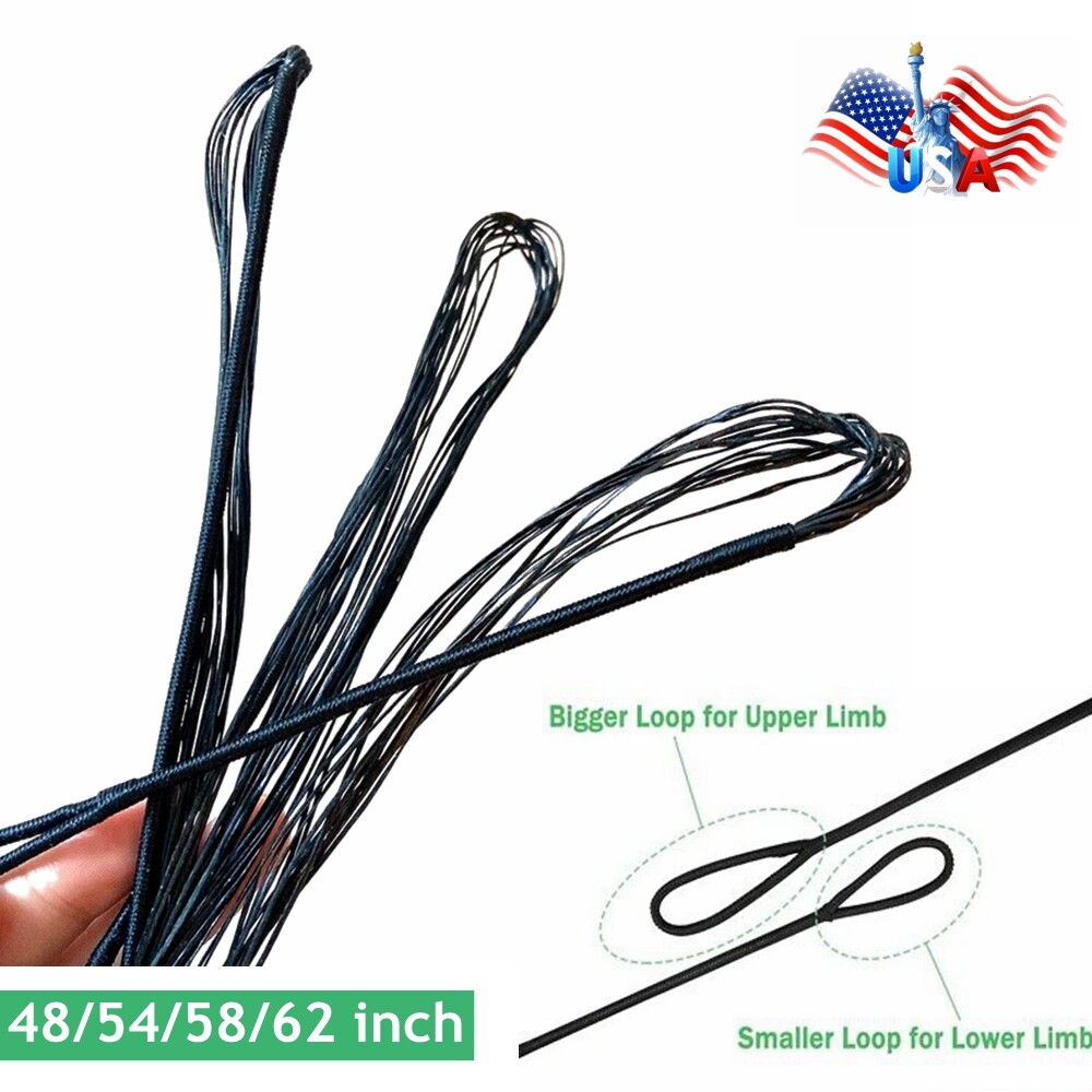 Archery 54″ 58″ 62″ Bow Strings Replacement for Hunting Longbow Recurve Bow