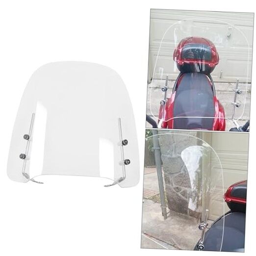 Universal Scooter Windshield 14.3″x16.5″ Compatible with Yamaha Honda 125cc