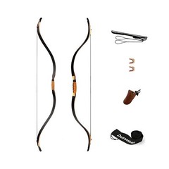 Deerseeker Archery 52″ Recurve Bows Traditional Handmade Longbow Ambidextrous…