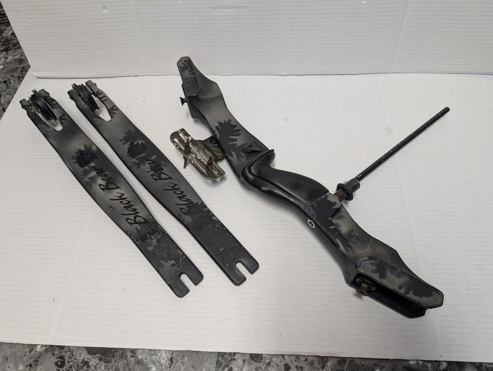 Bear Archery Recurve Bow Takedown Riser With Limbs Black Bear Camo Used Set
