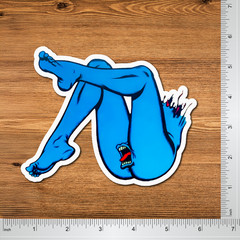 Santa Cruz Style Screaming Mouth Lips Surf Skate Sticker Decal 2-Pack Vinyl 5″