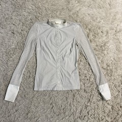 Women’s XXS White Cavalleria Toscana Long Sleeve Horseback Riding Show Shirt